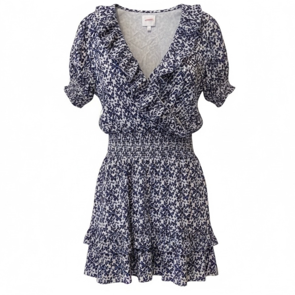 Sundays purple butterfly ruffle dress, size 1